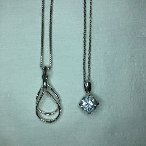 Silver necklaces